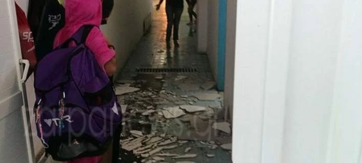 Σοκ στα Χανιά: Κατέρρευσε τμήμα της οροφής στο κολυμβητήριο -Ηταν γεμάτο παιδιά